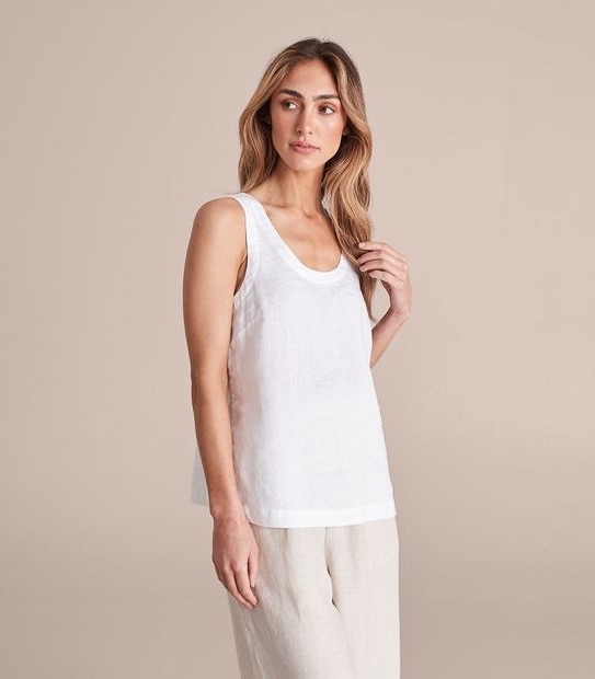 European Linen Tank Top