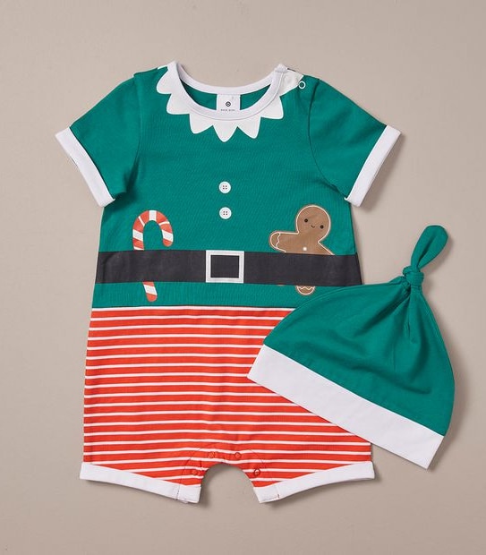 2 Piece Baby Organic Cotton Christmas Set