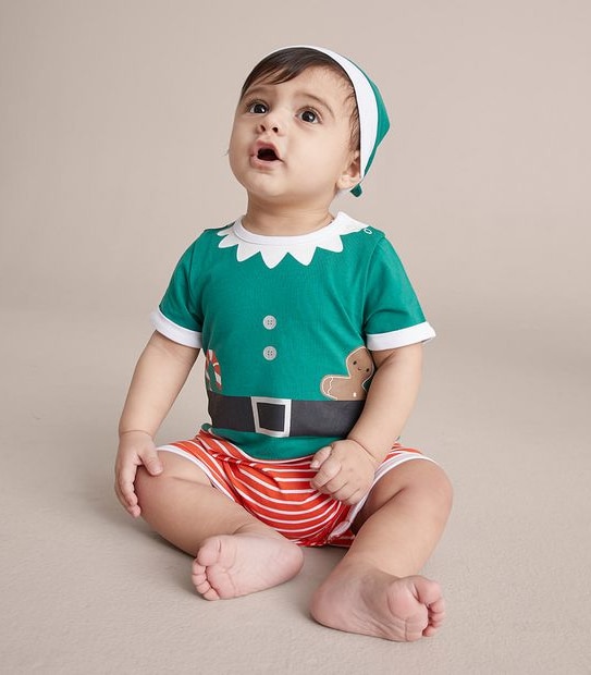 2 Piece Baby Organic Cotton Christmas Set