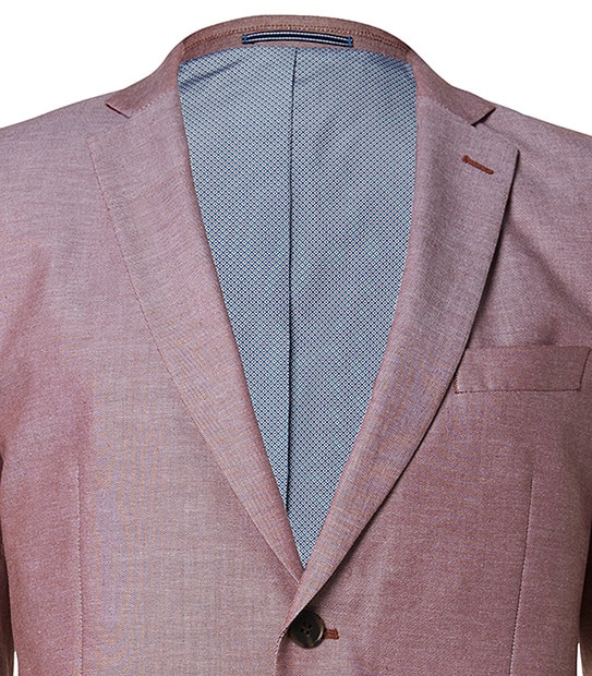 Men's Tailored Fit Oxford Blazer - Red