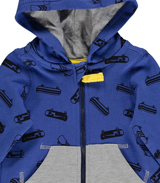 Boys' Skateboard Zip Up Hoodie