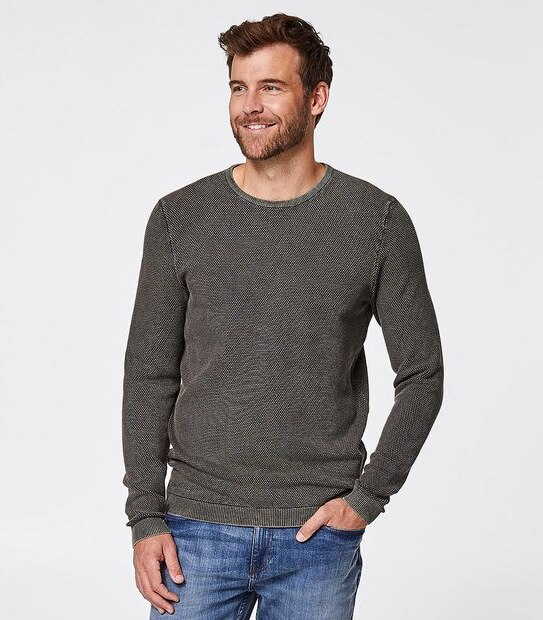 Table Knit Pineapple Acid Wash Jumper