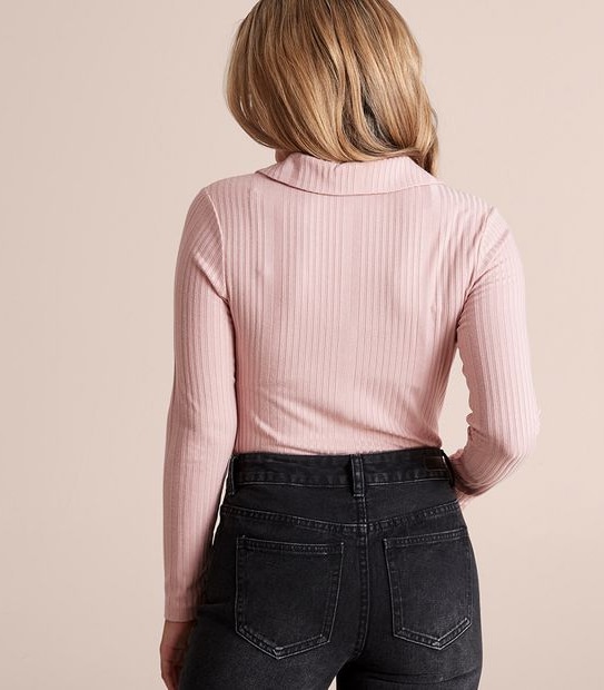 Dannii Minogue Petites Rib Polo Top