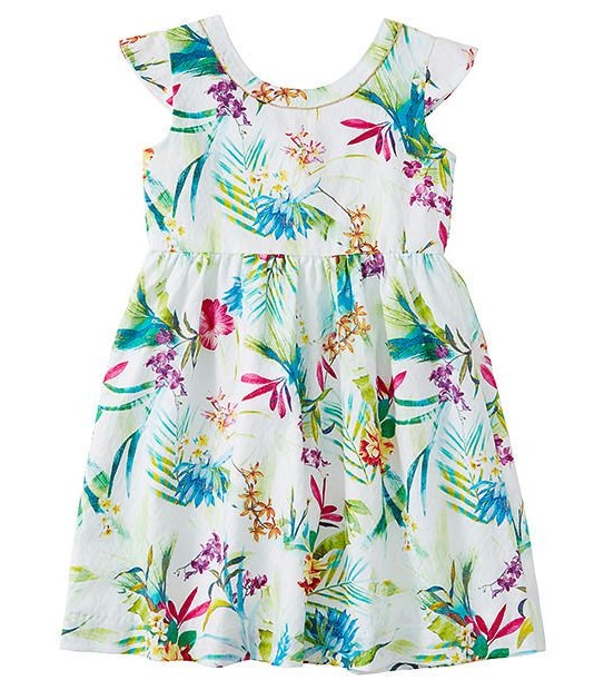Tropical Floral Party Dress