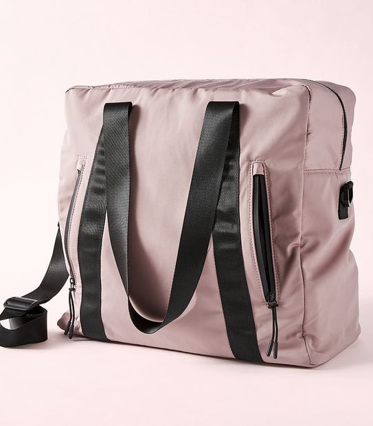 Active Zip Front Overnighter Bag - Black