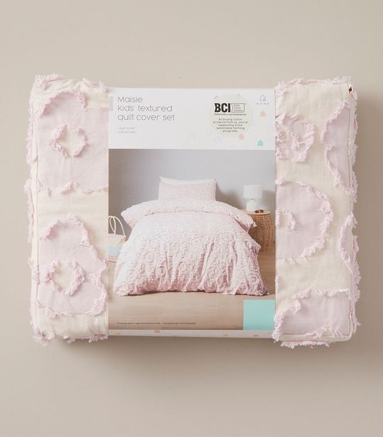 Maisie Kids Textured Quilt Cover Set