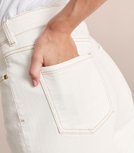 Kelsey Wide Leg High Rise Crop Length Denim Jeans