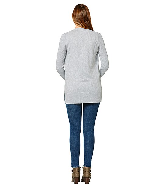 Edge to Edge Cardigan - Light Grey