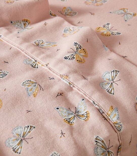 Printed Flannelette Sheet Set - Butterfly - Single Bed 2 of 3