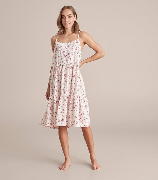 Double Cloth Tiered Sleep Nightie
