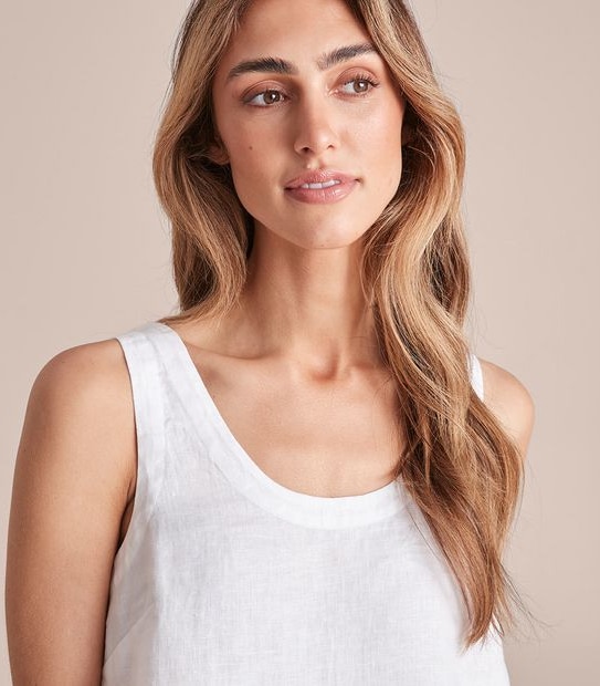 European Linen Tank Top