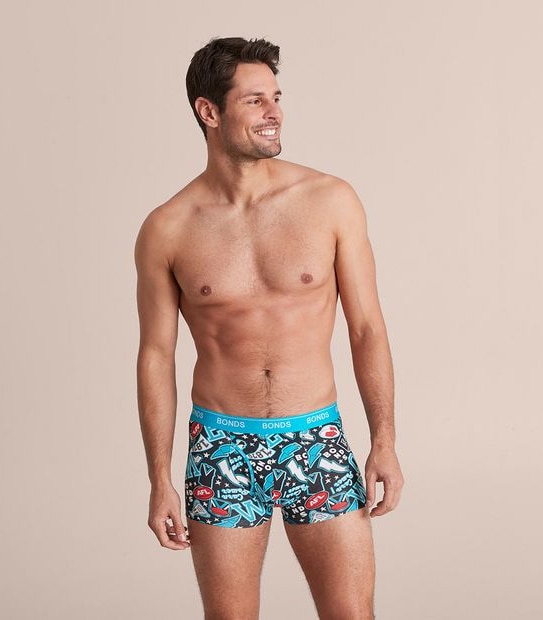 Bonds AFL&reg; Guyfront Trunks - Port Adelaide Power
