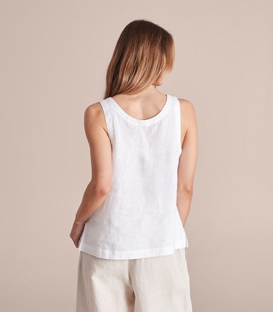 European Linen Tank Top