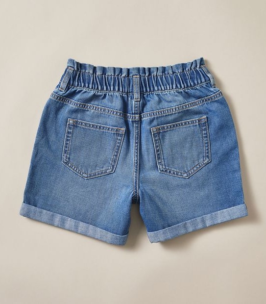 Denim Paperbag Waist Short