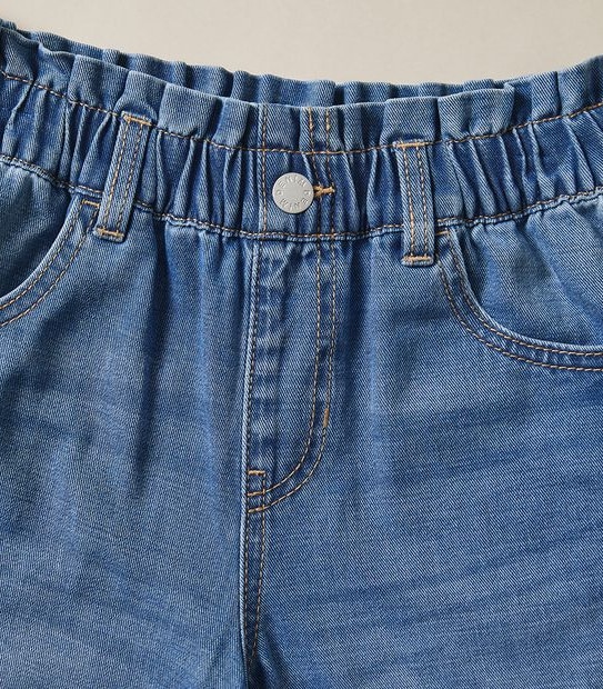 Denim Paperbag Waist Short