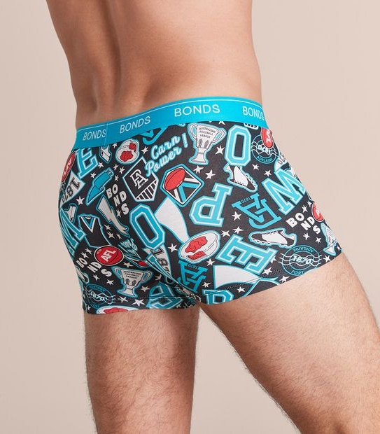 Bonds AFL&reg; Guyfront Trunks - Port Adelaide Power