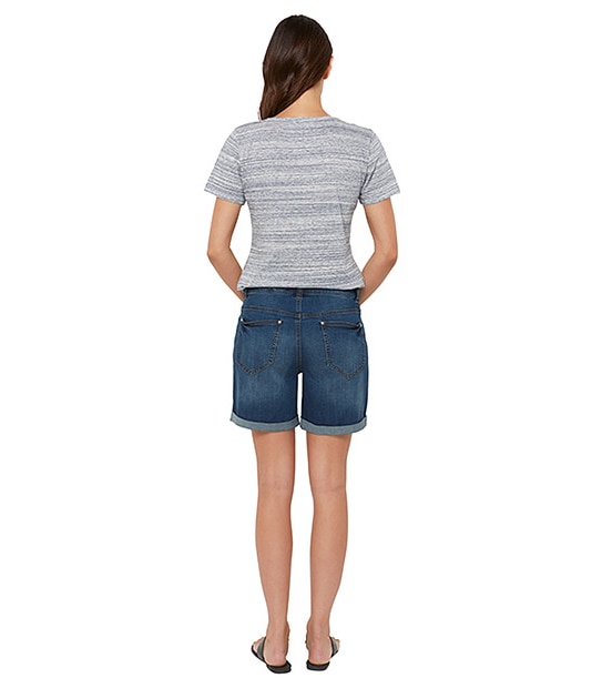 Boyfriend Denim Shorts - Mid Wash 3 of 4