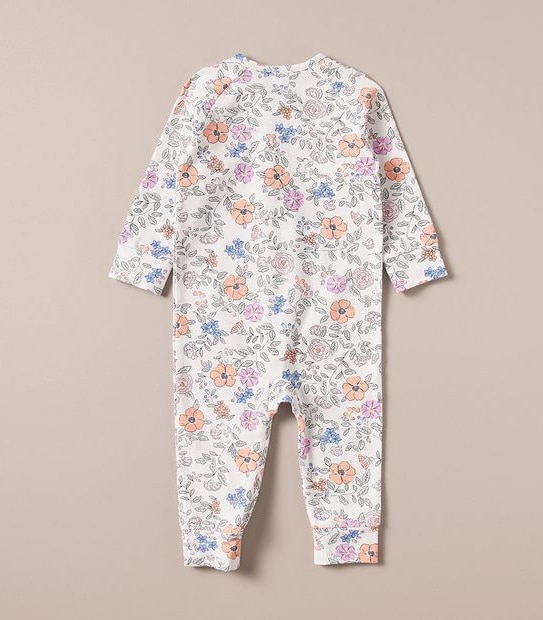 Baby Organic Cotton Footless Coverall 2 of 5