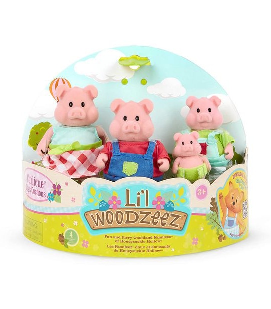 Li'l Woodzeez - Curlicue Pig Family