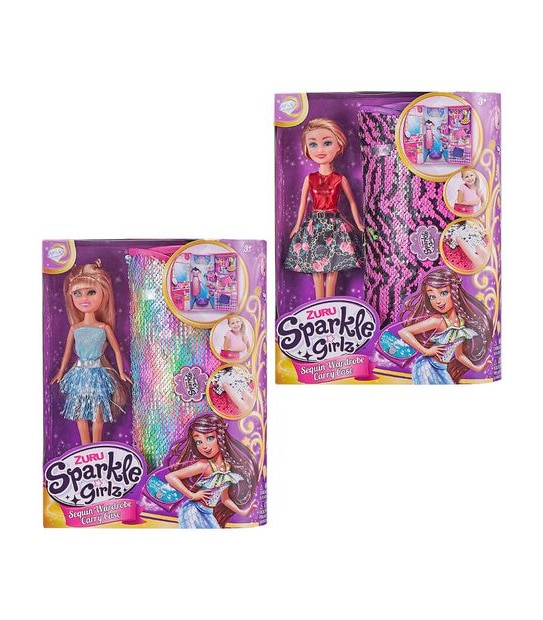Sparkle Girlz Doll Carry Case Wardrobe by ZURU - Assorted
