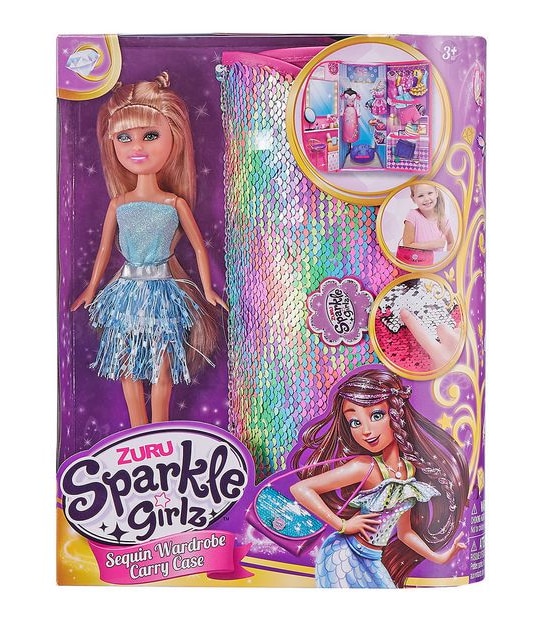 Sparkle Girlz Doll Carry Case Wardrobe by ZURU - Assorted