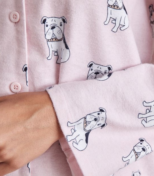 Womens Organic Cotton Bulldog Pyjama Set