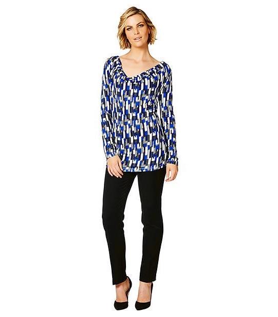 Cowl Neck Knit Top