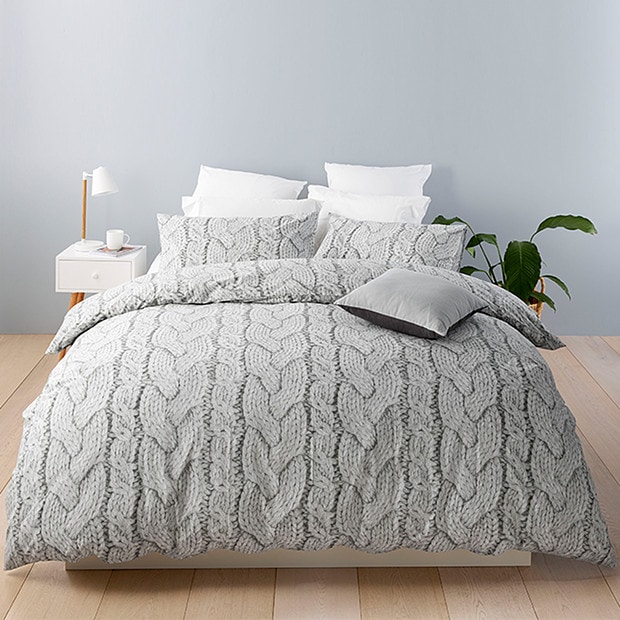 Cable Knit Duvet Cover Set Double On The Hunt This Antique Cast
