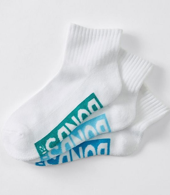 3 Pack Bonds Cushioned 1/4 Crew Sports Socks