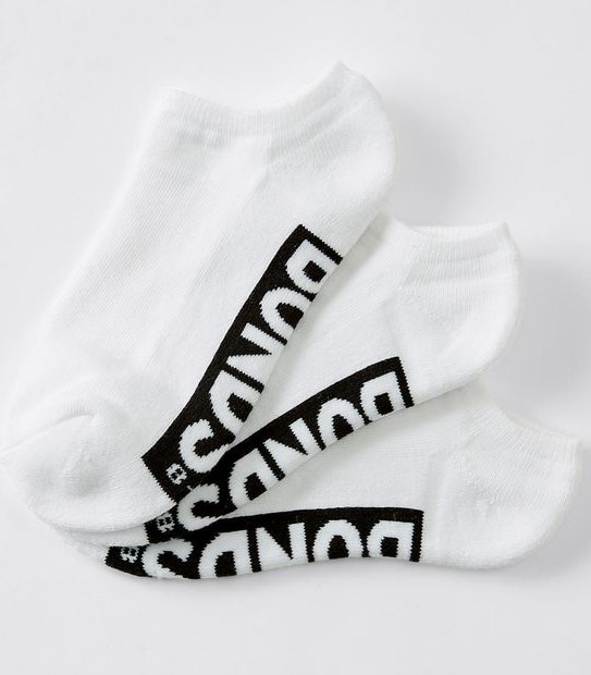 Bonds 3 Pack Cushioned No Show Socks - White