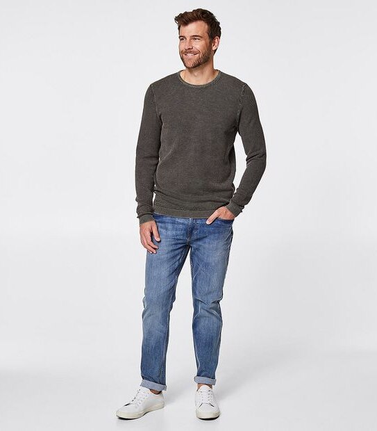Table Knit Pineapple Acid Wash Jumper