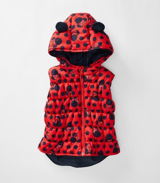 Disney Minnie Mouse Puffer Vest With Hood