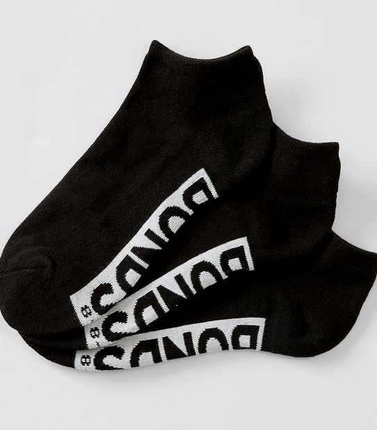 Bonds 3 Pack Cushioned Low Cut Socks - Black