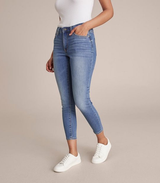 Skinny High Rise Crop Length Jeans