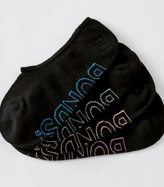 Bonds 4 Pack Logo Lightweight Sneaker Socks - Black