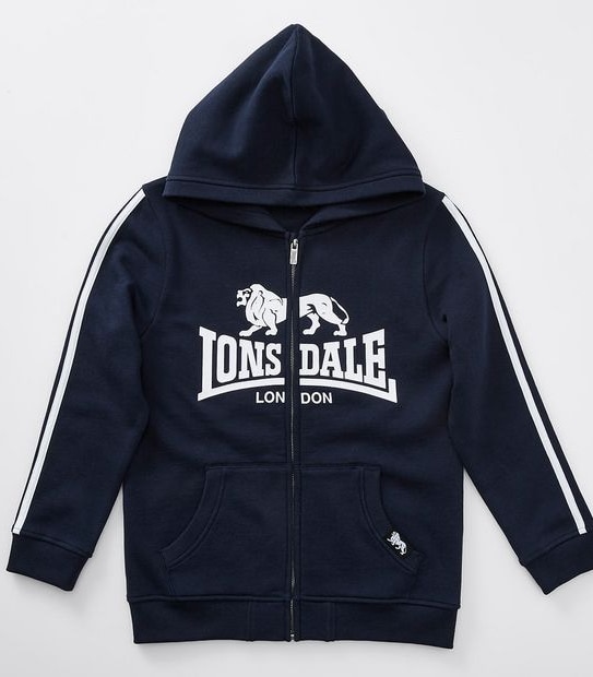 Lonsdale London Print Zip Through Hoodie