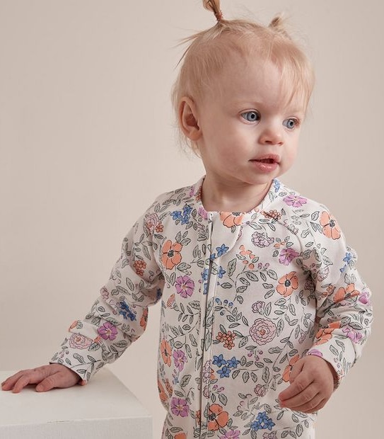 Baby Organic Cotton Footless Coverall Target Australia