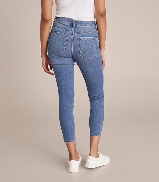Skinny High Rise Crop Length Jeans