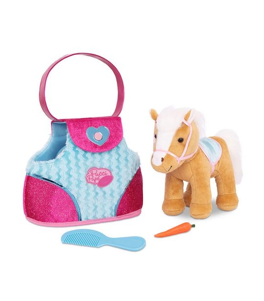 Pucci Pups Plush & Bag - Horse