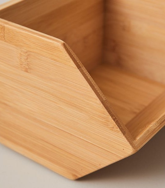 Bamboo Stackable Basket - Small