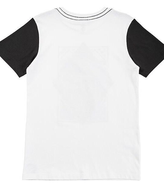 Spliced Sleeve Mexico Print T-Shirt