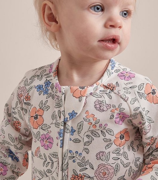 Baby Organic Cotton Footless Coverall