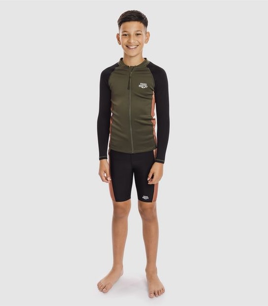 Piping Hot Swim Zip Rashie
