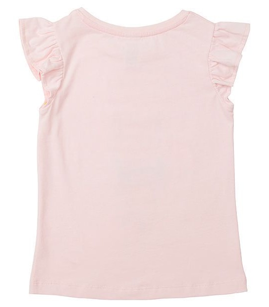 Flutter Sleeve Hello Bunny Print T-Shirt 2 of 3