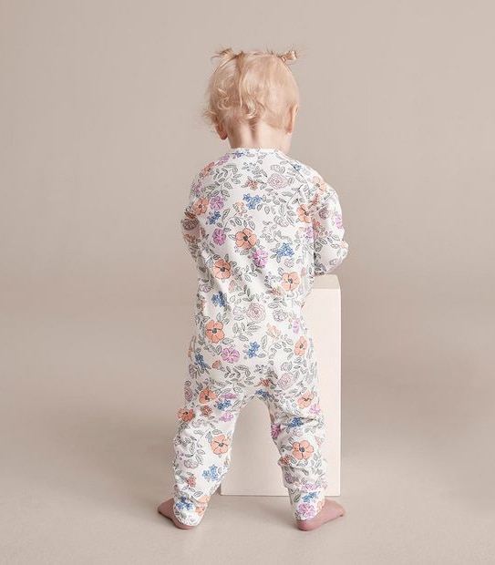 Baby Organic Cotton Footless Coverall 4 of 5