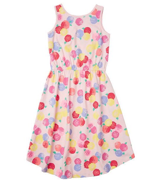 Sleeveless Floral Print High-Low Dress