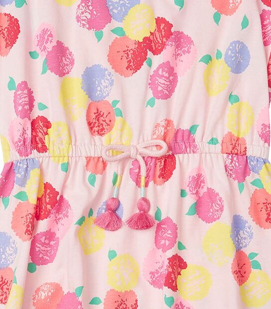 Sleeveless Floral Print High-Low Dress