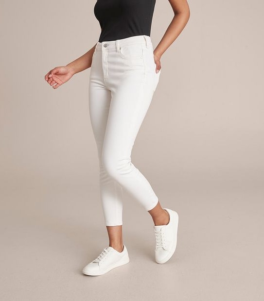 Skinny High Rise Crop Length Jeans
