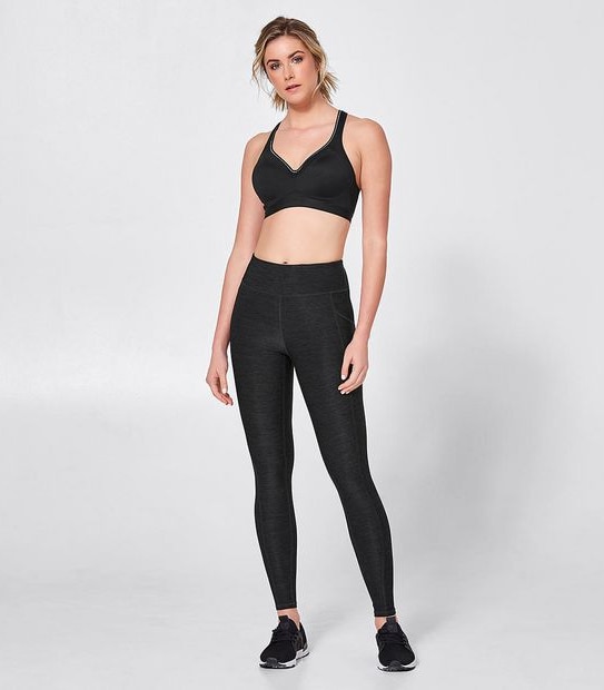 Active Full Length Core Tights - Khaki Marle