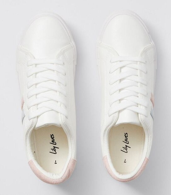 Lily Loves Perth Sneakers - White/Pink